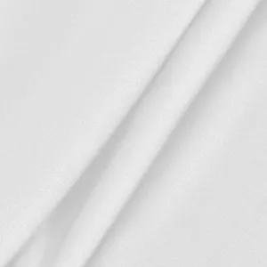Close up of white fabric texture, smooth and elastic material detail for activewear apparel.
