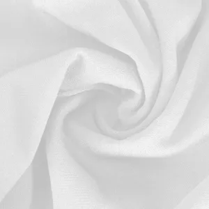 High quality white fabric material texture close up detail shot for apparel and clothing.