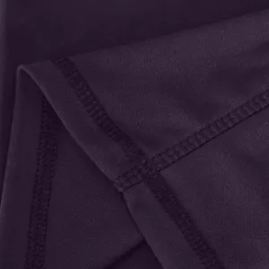 Dark purple women's yoga pants fabric detail close up fitness leggings stretch material