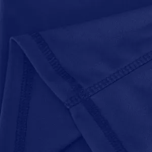 Close-up detail of smooth athletic fabric and neat stitching for activewear pants.
