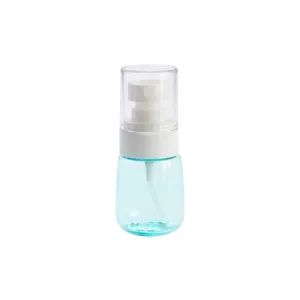 Travel portable fine mist spray bottle for daily cosmetics and skincare liquid storage.