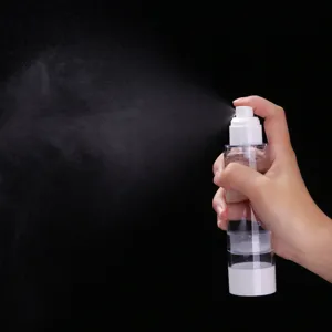 Flacon pulvérisateur de voyage transparent en plastique pour lotion, distributeur de brume.