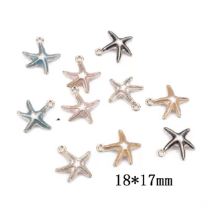 DIY etoile de mer alliage email pendentifs boucles doreilles accessoires bijoux