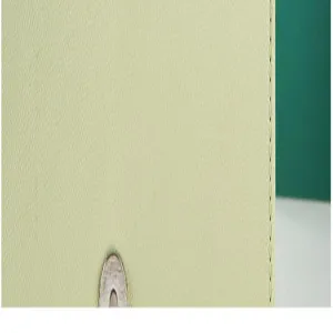 Luxury leather handbag detail view featuring premium green material and fine stitching hardware.