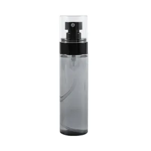 Portable empty plastic spray bottle fine mist container for travel toner cosmetic dispensing.