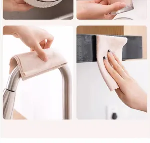 Thickened fiber kitchen cleaning cloth absorbent dish towel daily housework detail