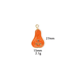 Thanksgiving pumpkin DIY alloy pendant charm for necklace and keychain accessories