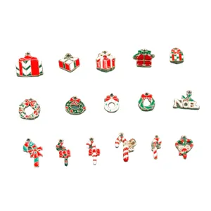 Christmas alloy charms pendants set for DIY jewelry making bracelets necklaces keychains