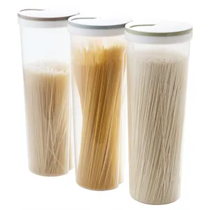 Barattolo trasparente in plastica per pasta contenitore ermetico cucina con coperchio