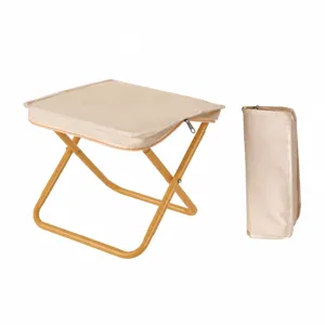 Tragbarer Faltbarer Hocker Kohlenstoffstahlrahmen Oxford-Gewebe Leichter Mini Stuhl Für Outdoor Camping Angeln Reisen