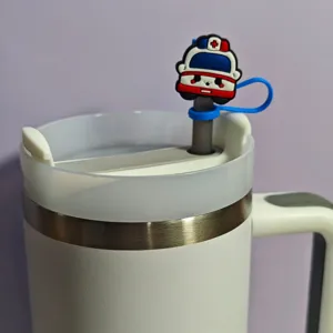Cute ambulance straw cover with tumbler detail, perfect party accessory and dust plug.