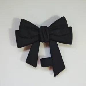 Black silicone bow straw cover dust plug for 10mm tumblers water bottles accessory