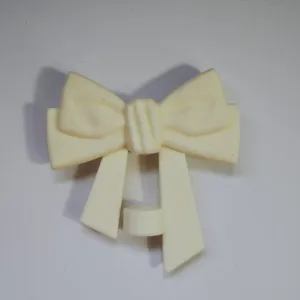 Cute silicone straw topper bow dust cover for 10mm reusable drinking straw accessories