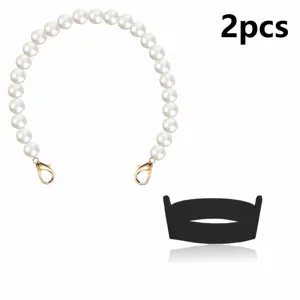Pearl cup strap with silicone ring set for tumbler, stylish portable handle accessory