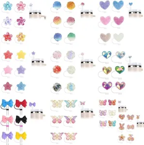 Copricannucce in strass acrilico set di accessori decorativi per bicchieri di silicone