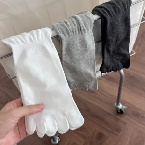 Cómodos calcetines de punto de cinco dedos calcetines de dedos separados para yoga