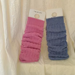 Knitted leg warmers for women winter warm solid color aesthetic cozy boot cuffs chic daily