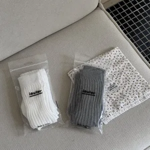 Knit leg warmers stirrup socks set white grey cozy stylish winter thermal fashion accessories