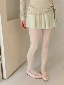 Dames schattige kabel gebreide panty zoete stijl ademend comfortabele dagelijkse kleding