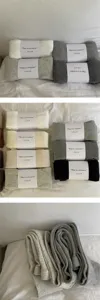 Solid color fine ribbed tights autumn winter combed cotton warm leggings soft casual wear