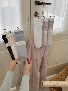 Chaussettes slouch à volants doux pour femmes, style japonais, légères, respirantes, confort.