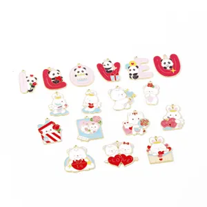 Valentine's Day love alloy DIY jewelry pendants charms for necklace bracelet making