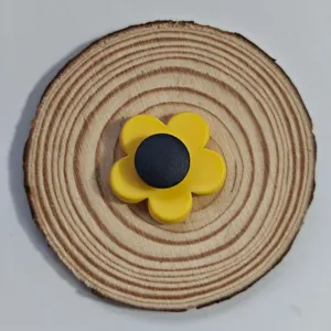 Ciondolo borsa a fiore per borse da spiaggia EVA, simpatica decorazione con bottone floreale.