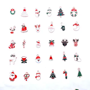 Christmas alloy charms DIY jewelry making pendants bulk wholesale assortment for bracelets earrings crafting.