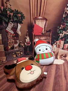Niedliches Weihnachts Plüschkissen Cartoon Schneemann Rentier Sofa Kissen Dekoration Geschenk