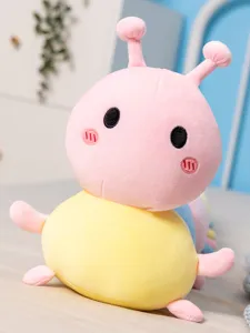 Süßes Raupen Plüschtier Kissen weiche Cartoon Puppe für Kinder Mädchen Bett Deko
