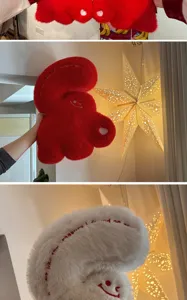 Cute giant heart plush pillow soft stuffed cushion creative bedside backrest for home sofa decor