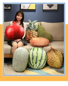 Coussin en peluche de fruit creatif decoration de maison canape jouet rembourre doux