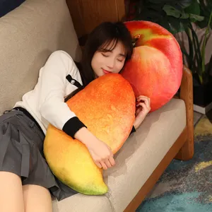 Coussin peluche fruit creatif jouet rembourre doux decoration de canape salon interieur