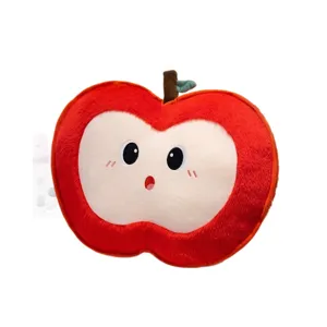 Süßes Apfel Plüschkissen Cartoon Stofftier weiche rote Frucht Puppe für Kinder Zimmer Dekor Hauptartikel