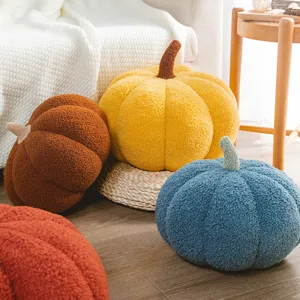 Pumpkin plush pillow cute stuffed throw cushion soft Nordic style sofa bed home decor toy