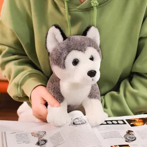 Süßer Husky Plüschtier simulierter Welpe Kuscheltier weiche Stofftiere Kinder Beruhigungsgeschenk