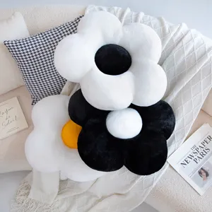 Schattig zonnebloem pluche kussen zacht bloemkussen voor bank bed gezellige woondecoratie