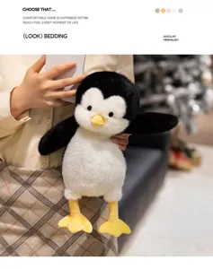 Cute plush penguin toy soft stuffed animal doll cozy home decoration cute girl gift plushie