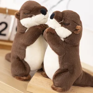 Cute Otter Plush Toy Stuffed Animal Doll Simulation Blessing Otter Soft Pillow Home Decor Toy for Kids Gift