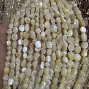 Perles Sueltas Irrégulières Forme Libre en Nacre Naturelle Coquille Blanche Pour Bracelet Collier Bricolage Fabrication De Bijoux Accessoire Semi Fini