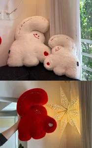 Cute creative cloud heart plush pillow soft couple cushion cozy home sofa bedroom decor
