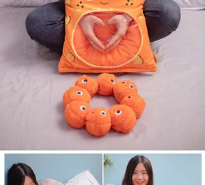 Grazioso cuscino in peluche di formaggio morbido snack peluche regalo per ragazze design divertente