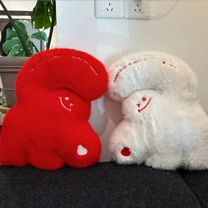 Cute Giant Heart Hand Gesture Plush Pillow Soft Stuffed Cushion For Sofa Bed Car Home Decor