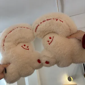 Cute giant heart plush pillow soft couple cushion for sofa bedroom living room home decor