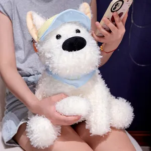 Cute West Highland White Terrier plush toy miniature soft cute healing gift detail