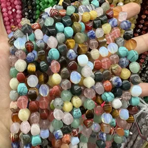 Perles de pépite en pierre naturelle de haute qualité pour la création de bijoux en détail