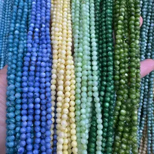 4mm colorful shell round beads for DIY jewelry making and craft accessories materials