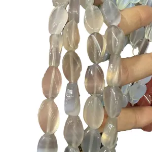 Perline di cristallo in pietra naturale ovale per accessori di gioielli fai da te