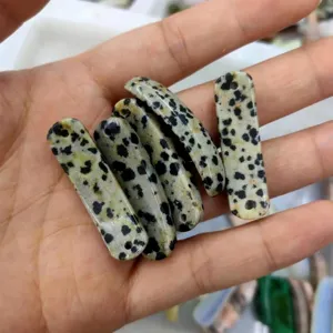 Natürliche Dalmatiner Jaspis Brückenperlen für DIY handgefertigte Schmuck Armbandkomponenten