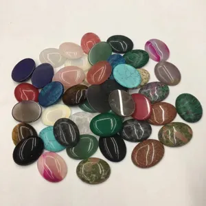 Collection de cabochons ovales en pierre naturelle 30x40mm pour la création de bijoux
